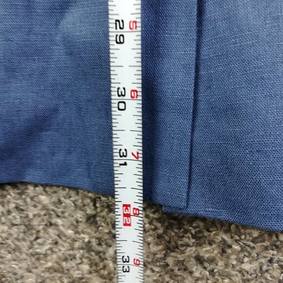 Bespoke Paul Stuart Sport Coat Blazer Linen Peak Lapel Blue 38R USA Made - Picture 11 of 11